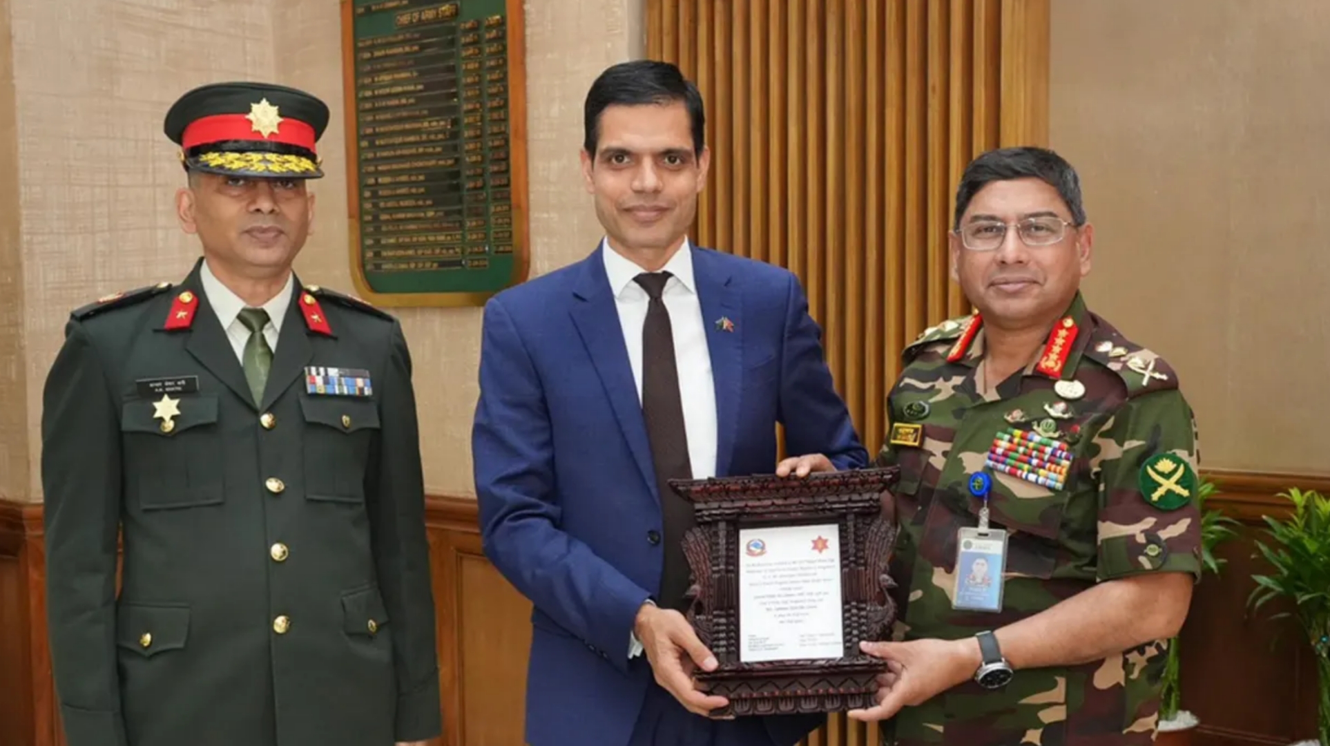 সেনাপ্রধানের সঙ্গে নেপাল রাষ্ট্রদূতের সৌজন্য সাক্ষাৎ